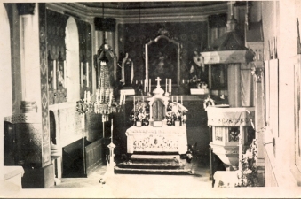 Podoba presbytáře před úpravami po 2. vatikánském koncilu